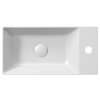GSI KUBE X keramické umývátko 50x25cm, pravé/levé, bílá ExtraGlaze 9486111