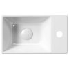 GSI KUBE X keramické umývátko 40x23cm, pravé/levé, bílá ExtraGlaze 9484111