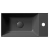 GSI KUBE X keramické umývátko 50x25cm, pravé/levé, černá mat 9486126