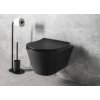 Sapho AVVA závěsná WC mísa, Rimless, 35, 5x53cm, černá mat 100314-110