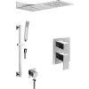 Sapho LATUS podomítkový sprchový set s pákovou baterií, 3 výstupy, chrom 1102-44-01