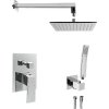 Sapho LATUS podomítkový sprchový set s pákovou baterií, 2 výstupy, chrom 1102-42-01