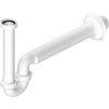 Bruckner Umyvadlový/bidetový sifon 5/4", nízký, DN40, bílá 151.125.0