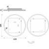 kulate led zrcadlo pr 600 vykres