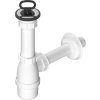 Bruckner Umyvadlový sifon, nerez výpust, zátka s uchem, DN40, bílá 151.112.0