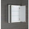 Sapho BATU galerka 60x71x15cm, 2x LED osvětlení, bílá lesk 1141120