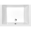 Polysan DEEP hluboká sprchová vanička s konstrukcí, obdélník 100x75x26cm, bílá 72880