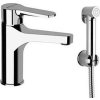 Bruckner SIEGER stojánková umyvadlová baterie s bidetovou sprchou, chrom 914.013.1