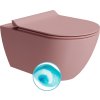 GSI PURA závěsná WC mísa, Swirlflush, 36x55cm, blush dual-mat 881524