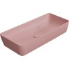 GSI NUBES keramické umyvadlo na desku 80x40cm, blush mat 904024