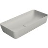 GSI NUBES keramické umyvadlo na desku 80x40cm, cenere mat 904017