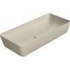 GSI NUBES keramické umyvadlo na desku 80x40cm, creta mat 904008