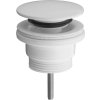 Bruckner Umyvadlová výpust 5/4“, click-clack, velká zátka, 4-45mm, ABS/bílá 151.308.0