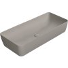 GSI NUBES keramické umyvadlo na desku 80x40cm, tortora mat 904005