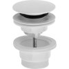 Bruckner Umyvadlová výpust 5/4“, click-clack, velká zátka, 4-45mm, ABS/bílá 151.308.0