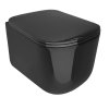 Kerasan TRIBECA WC sedátko, SLIM, Soft Close, černá mat 519131