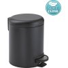 Gedy POTTY odpadkový koš 3l, Soft Close, černá mat 320914