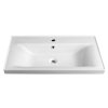 Aqualine SAVA 80 keramické umyvadlo nábytkové 80x46cm, bílá 2080
