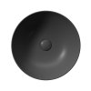 GSI PURA keramické umyvadlo na desku, průměr 42cm, černá mat 885126