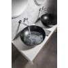 GSI PURA keramické umyvadlo na desku, průměr 42cm, černá mat 885126