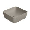 GSI SAND/NUBES keramické umyvadlo na desku 38x38cm, tortora mat 903805