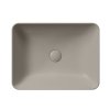 GSI SAND/NUBES keramické umyvadlo na desku 50x38cm, tortora mat 903705