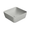 GSI SAND/NUBES keramické umyvadlo na desku 38x38cm, cenere mat 903817