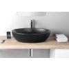 GSI PURA keramické umyvadlo na desku 60x42cm, černá mat 884226