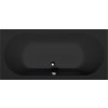 Polysan LEVANA obdélníková vana 170x80x39cm, černá mat 71745.21