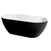 Polysan REDUTA volně stojící vana litý mramor 171x81x46cm, černá/bílá 72973