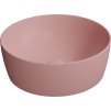 GSI NUBES keramické umyvadlo na desku průměr 40cm, blush mat 903924