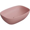 GSI NUBES keramické umyvadlo na desku 50x35cm, blush mat 978424