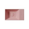 GSI KUBE X keramické umývátko 40x23cm, bez otvoru, pravé/levé, blush mat 9484024