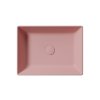 GSI KUBE X keramické umyvadlo na desku, 50x37cm, blush mat 942924