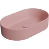 GSI KUBE X keramické umyvadlo na desku, 60x37cm, oválné, blush mat 945824
