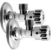 Aqualine MULTITURN rohový ventil 1/2"x3/8", pár, chrom 5316