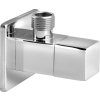 Aqualine Rohový kulový ventil 1/2"x3/8", hranatý, chrom 5318