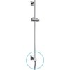 Sapho Sprchová tyč s vývodem vody, posuvný držák, hranatá, 600mm, chrom 1202-04