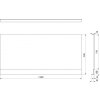 Polysan PLAIN NIKA panel 120x59cm 72469