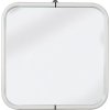 Aqualine WHITE LINE zrcadlo v rámu 44x44cm, bílá 8000