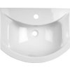 Aqualine ZERO keramické umyvadlo nábytkové 55x43, 5cm, bílá 6055