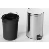 Aqualine SIMPLE LINE odpadkový koš kulatý 12l, nerez lesk 27112