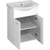 Aqualine KERAMIA FRESH umyvadlová skříňka 51, 1x74x34cm, bílá 50057