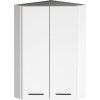 Aqualine ZOJA/KERAMIA FRESH horní skříňka rohová 35x76x35cm, bílá 50331