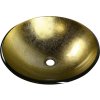 Sapho SHAY skleněné umyvadlo na desku Ø 42cm, zlatá 2501-22