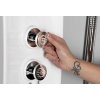 Polysan LUK termostatický sprchový panel rohový 250x1300mm, bílá 80325