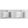 Sapho FLAVIA dvojumyvadlo, litý mramor, 160x50cm, bílá 68164
