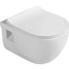 Sapho BRILLA závěsná WC mísa, Rimless, 36, 5x53cm, bílá 100614