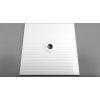 Polysan MIRAI sprchová vanička z litého mramoru, obdélník 100x80x1, 8cm, levá, bílá 73169