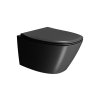 GSI MODO závěsná WC mísa, Swirlflush, 37x54cm, černá dual-mat 841526